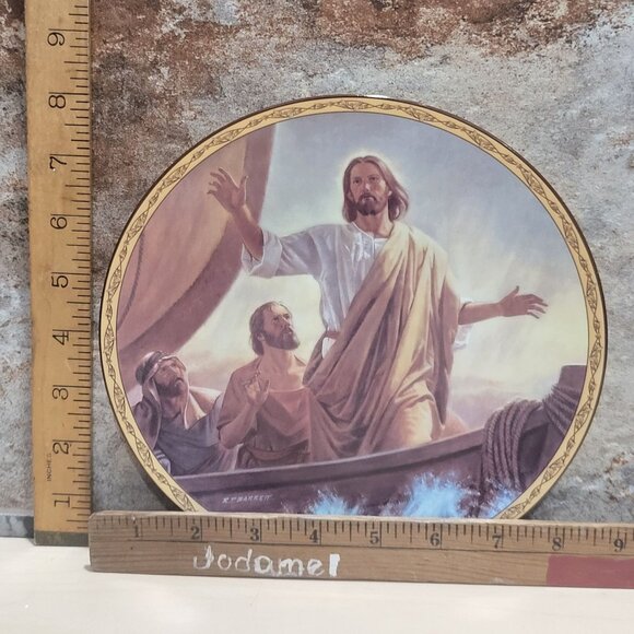 Jesus Calms The Waters Plate Robert T Barrett  Life of Christ Bradford Exchange - Picture 8 of 12